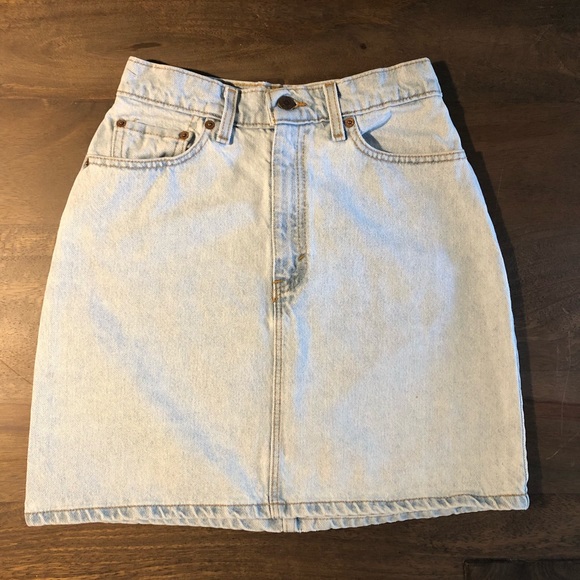 Levi's Dresses & Skirts - Vintage 1980s Levi’s 551 Denim Mini Skirts Size 6